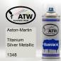 Preview: Aston-Martin, Titanium Silver Metallic, 1348: 400ml Sprühdose, von ATW Autoteile West.